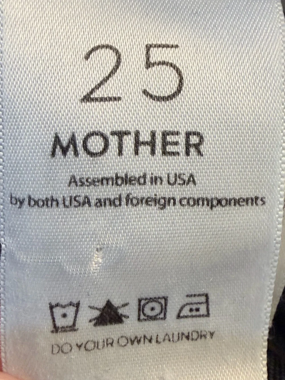Mother Denim Insider Crop High Rise Bootcut In Double Trouble Size 25